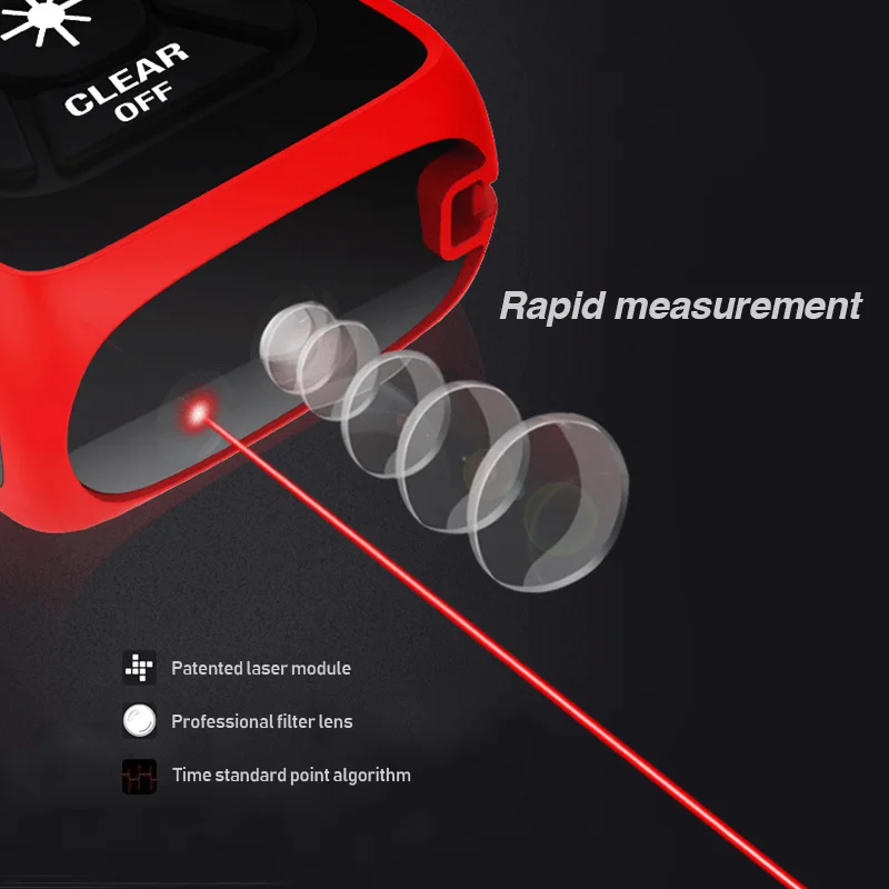Portable Engineering Measuring Devices 0.05-165ft Handheld Laser Distance Meter Optical Instruments Laser Distance Meter