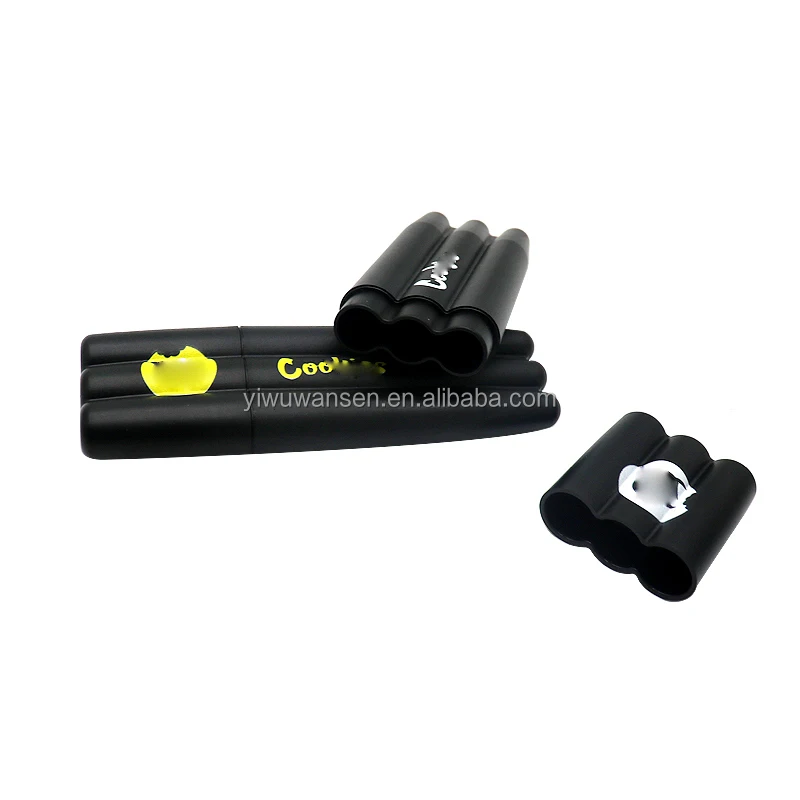 2022 Fashion Plastic Smoking Cigarette Cases Pack Holder Box Smell Proof Pocket Cigarette Case Custom Logo