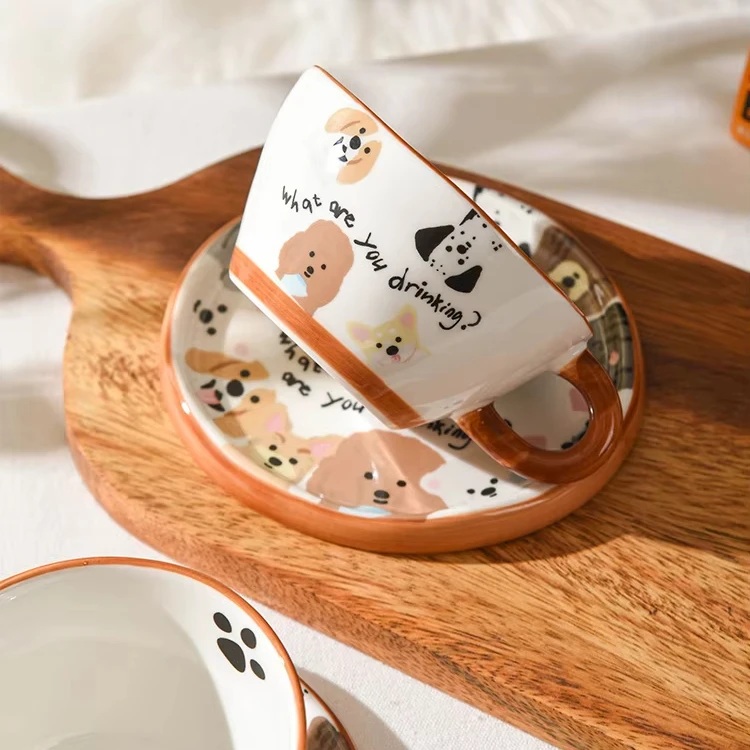 Карамельная кофейная кружка для щенка