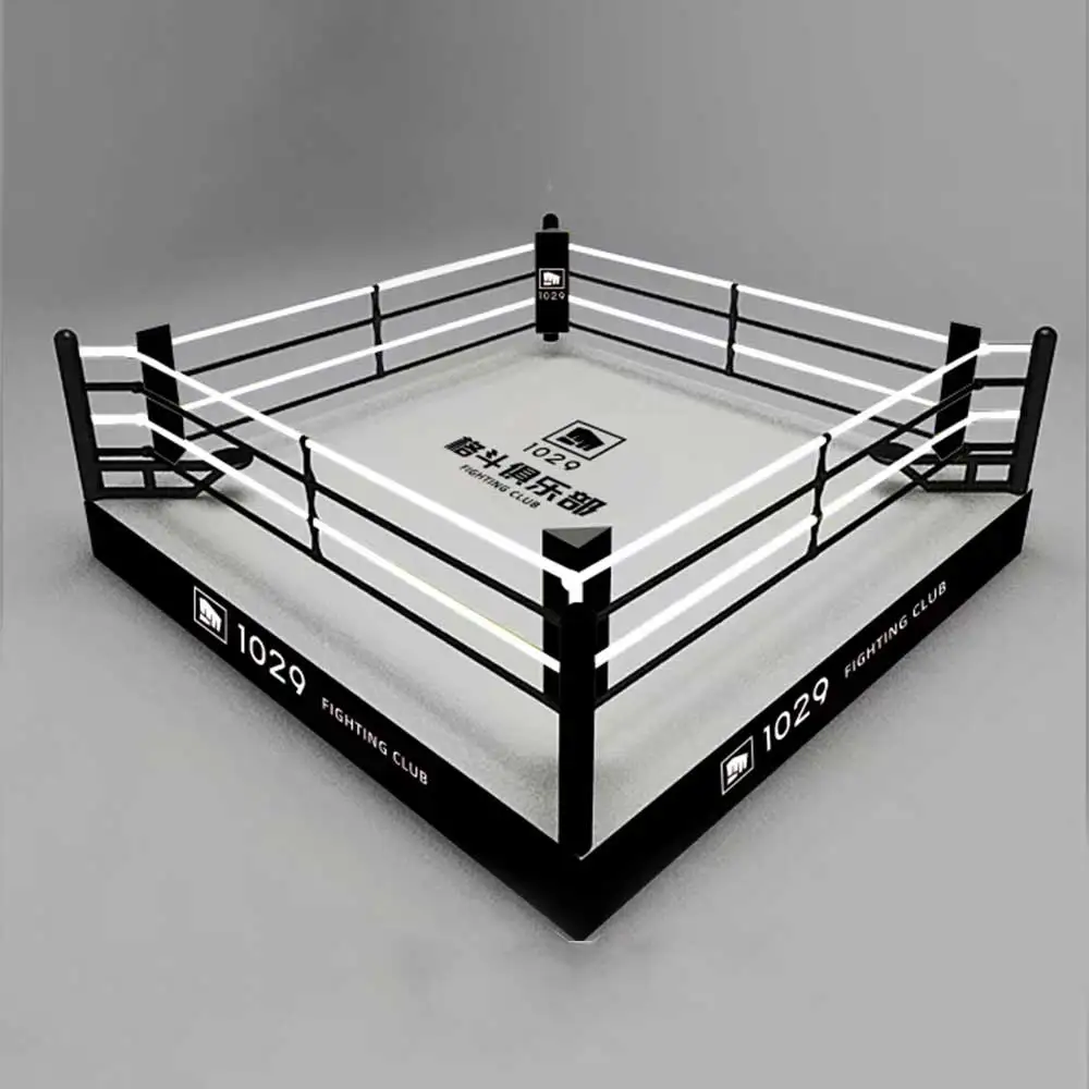 Профессиональные боксерские полы выигрышное индивидуальное боксерское оборудование Брезентовое покрытие ПВХ кожаное кольцо заводская цена