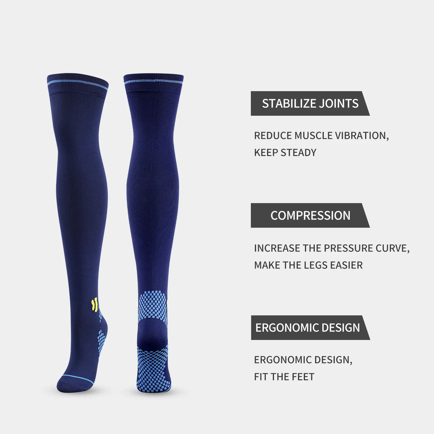 Running Men Women Compression Socks 20-30 mmhg Rope Skipping Sport Compression Socks