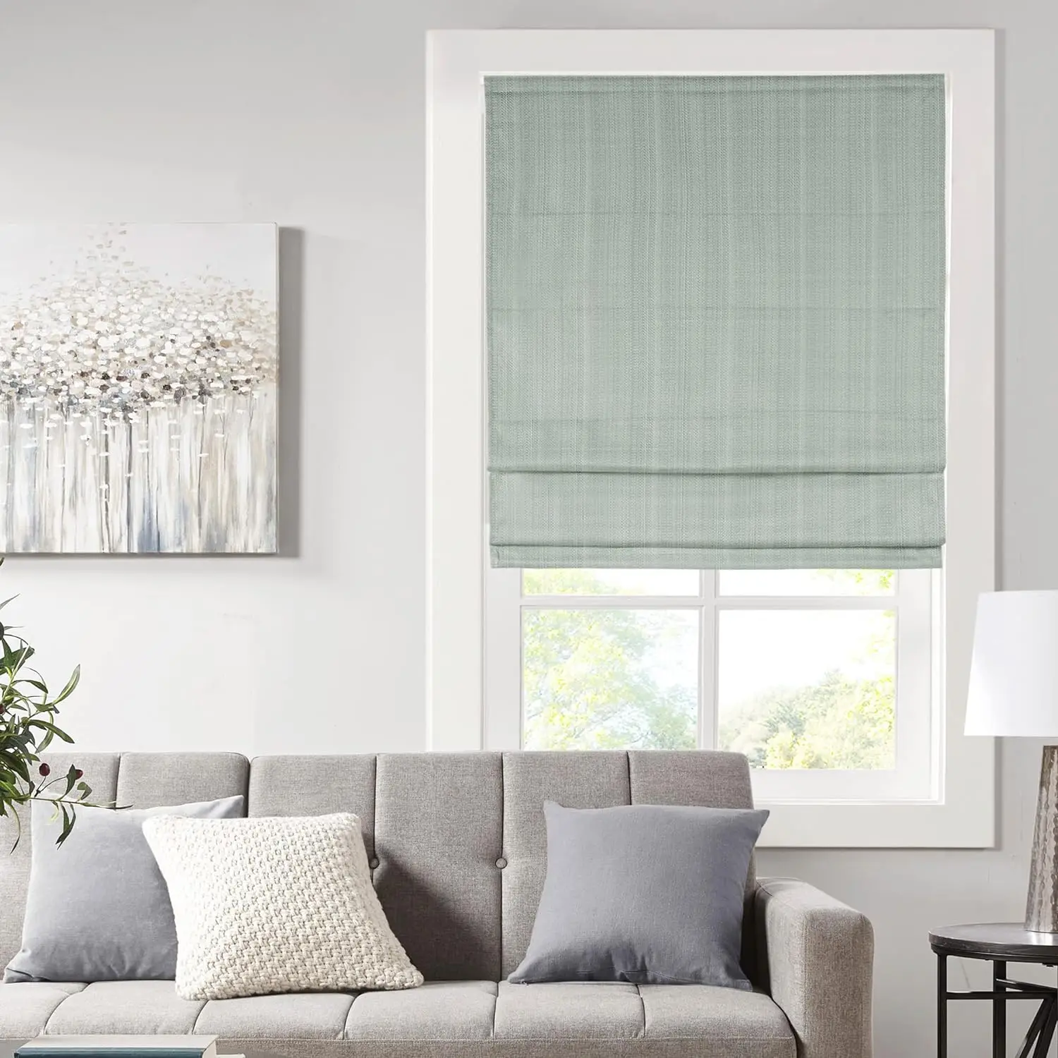 Wholesale cordless electric smart remote control blackout roman shades for windows