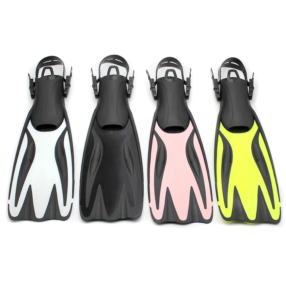 2024 Adjustable Fins Training Scuba Diving Comfortable Swim Long Fins