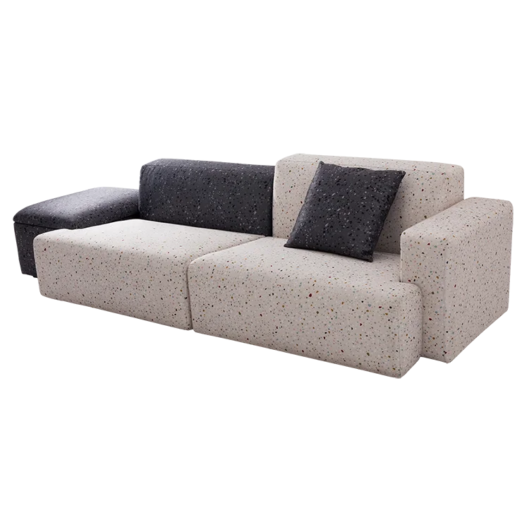 Living Room Furniture Fabric Patchwork Modular Sofa Set with pillows