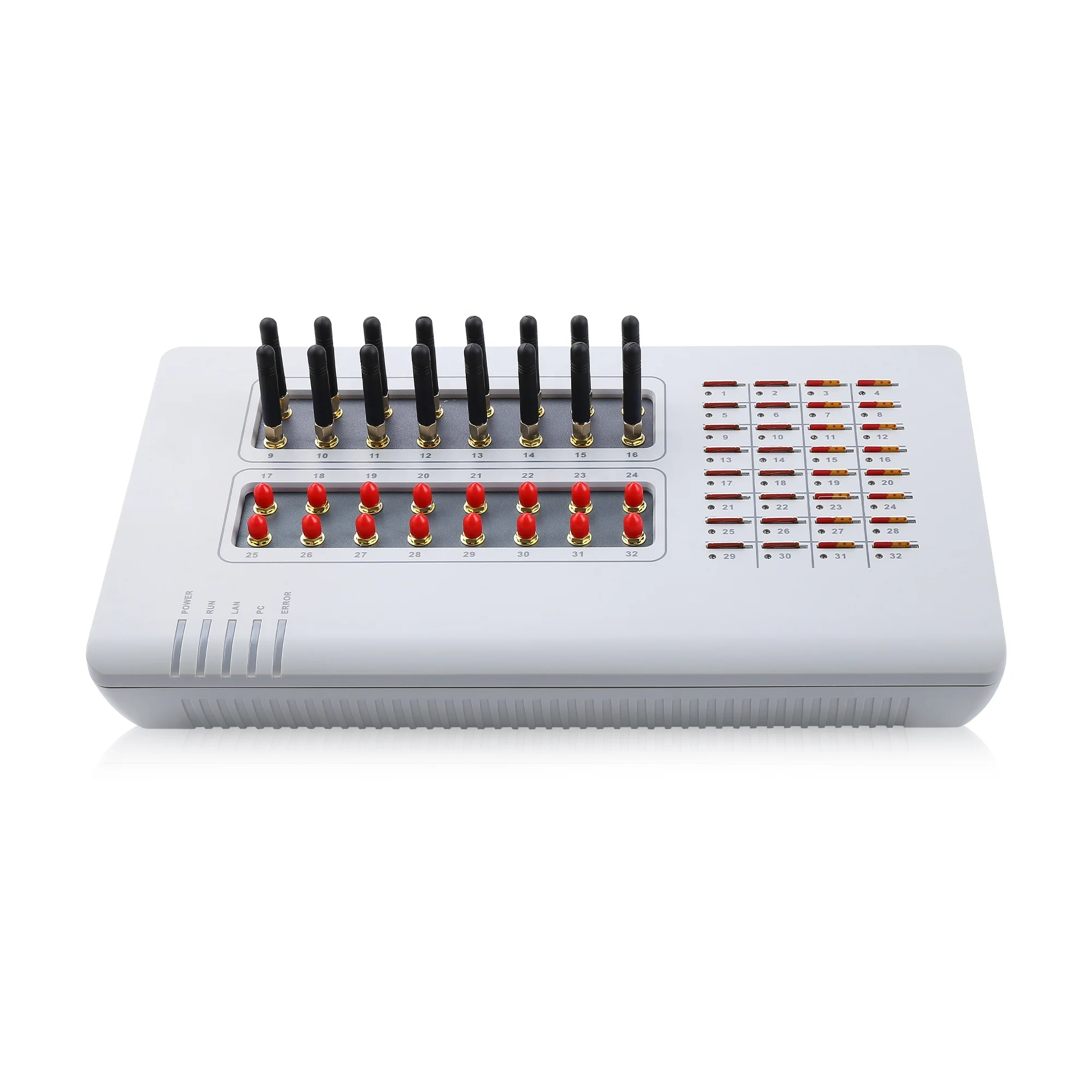 High quality voip products goip32 gsm modem 32ports voice gateway for call center call terminal bulk call