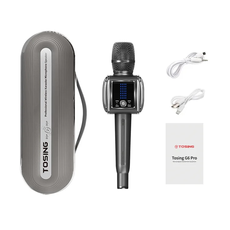 2025 New Arrival Tosing G6 PRO HIFI Bluetooth Wireless Karaoke Microphone Speaker 20W Speakers Portable Outdoor Party Home Use