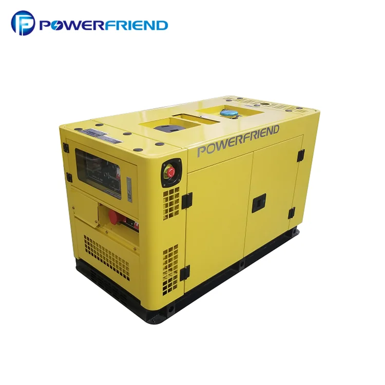 12kw 15kva power air cooled small silent diesel 15 kv generator with double plug