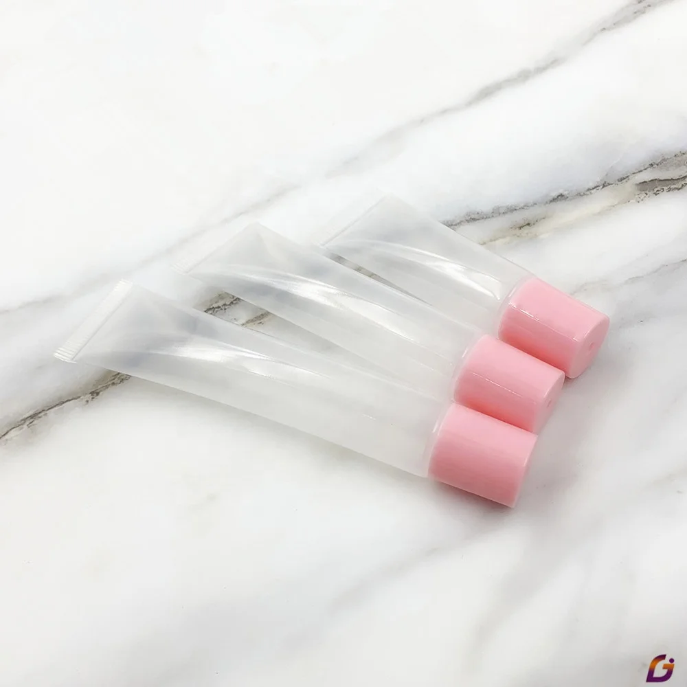 Розовые тюбики для блеска для губ, 10 мл, 15 мл, 20 мл