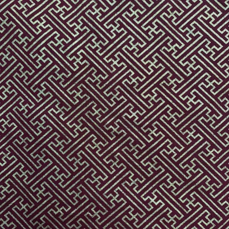 Manufacture Wholesale Geometric Design  Stamping Printing Metallic Cotton Fabric for Men Clothing Tang Suit