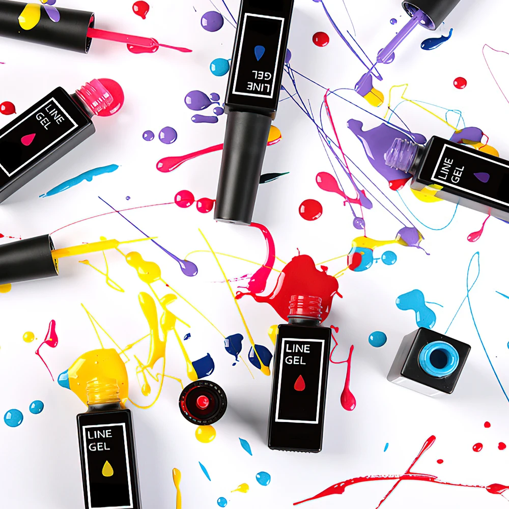 Wholesale Custom High Quality Nail Art Polish New Arrival Gel Liner Gel Polish 12 Colors Nail Polish Set