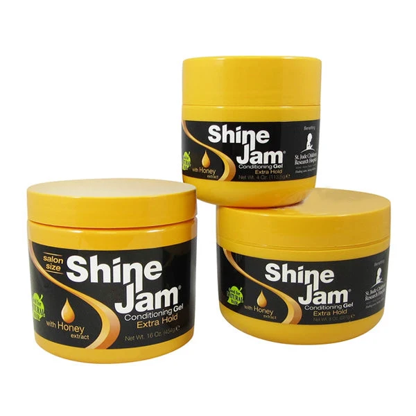 Wholesale Private Label Shine And Jam Hair Gel  Extra Hold Hair Gel Braid Conditioning Shining Curly Hair Twist Firm Braid gel