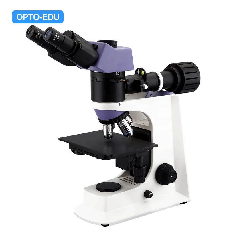 OPTO-EDU A13.2605-B Trinocualr Metallurgical Optical Microscope