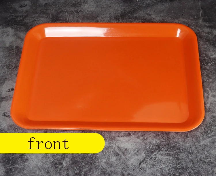 food grade customized rectangular melamine plastic serving tray plate