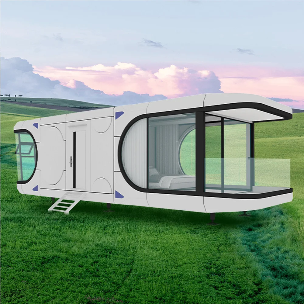 Prefab House Detachable Space Capsule Bed Cabin Hotel Container Home Sleep Pod Outdoor Mobile Tiny House Luxury Capsule House