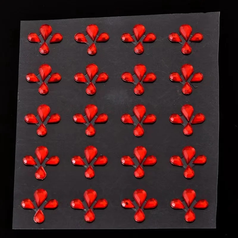 Self Adhesive Rhinestones for Makeup Eyes Multicolor  Rainbow Rhinestones Face Jewels Face Gems Stick on DIY Nail Makeup