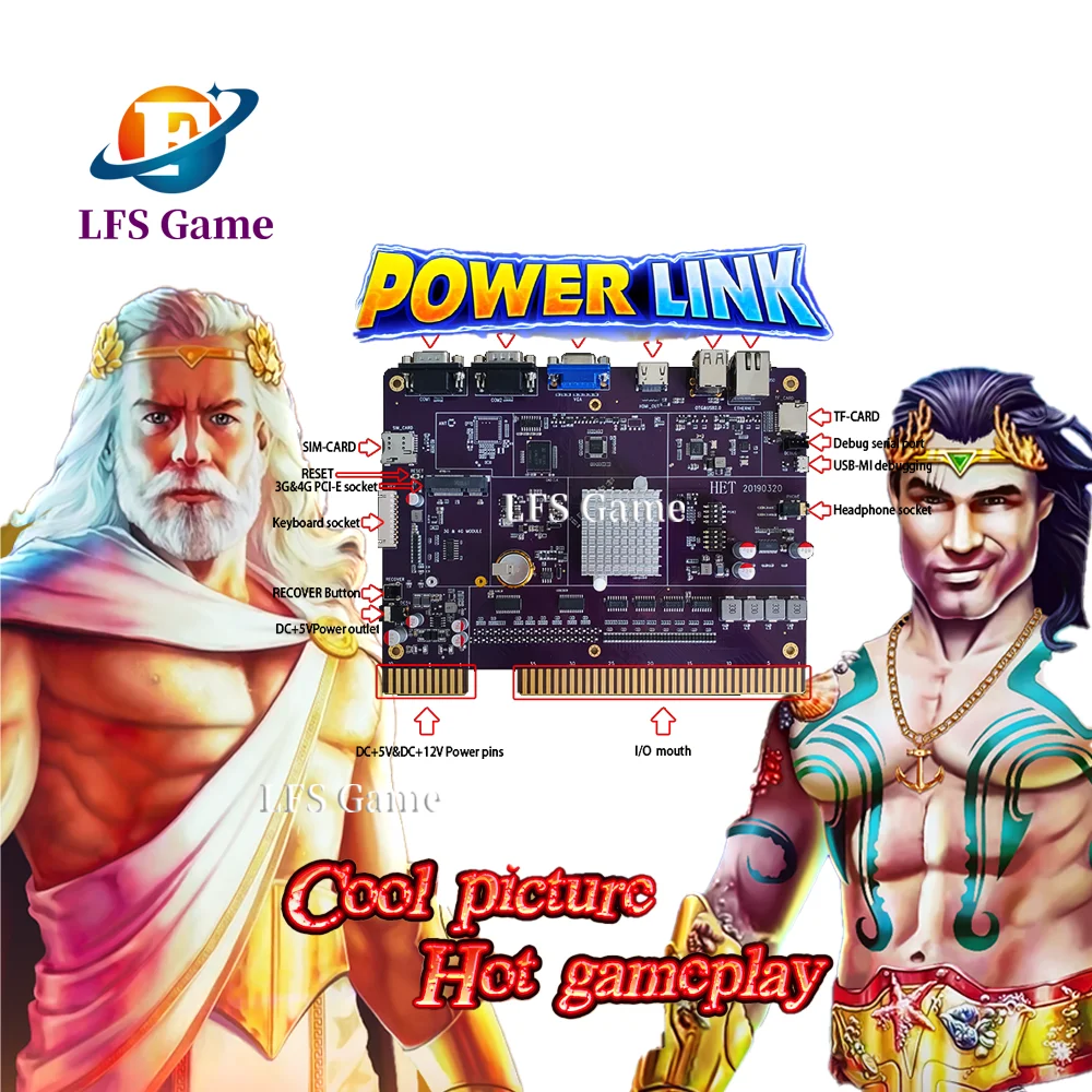 Hot Selling  Design America 32/43 Inch Screen Power Link 2 in 1 Zeus/Neptune Game Board