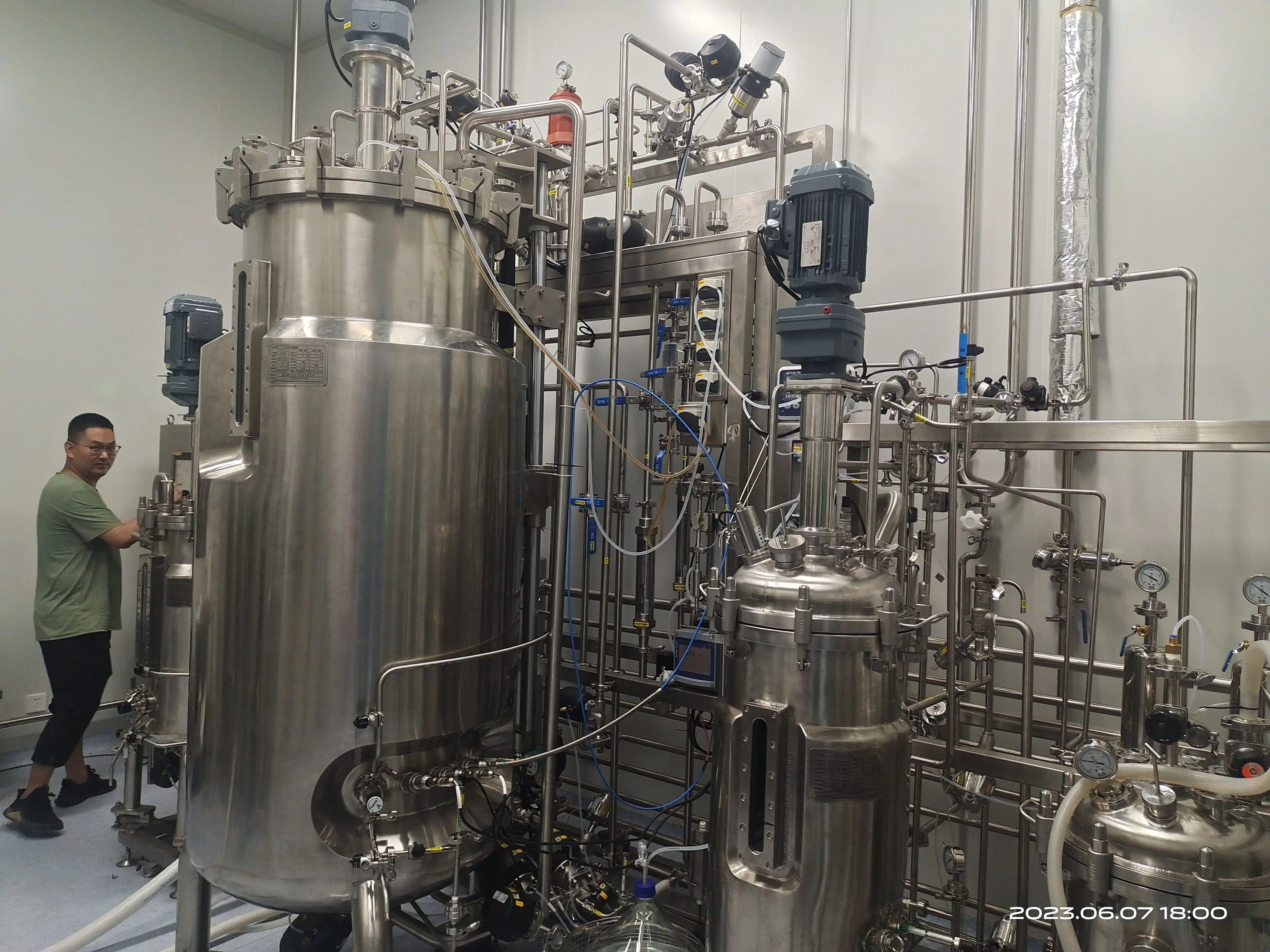 bioreactor industrial for vaccine chemical reactor stainless steel fermenter for vaccine vaccination machine 15L