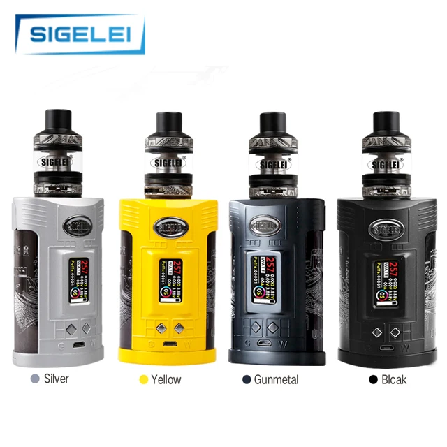 
100% Authentic Electronic cigarettes Sigelei GW 257W 20700 TC Kit with F Tank 