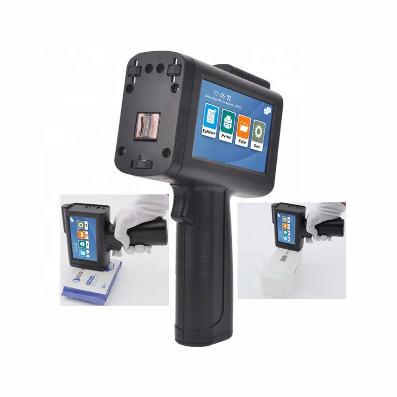 Good Feedback Auto Parts Handheld Continuous Inkjet Marker Printers For Catering Industry