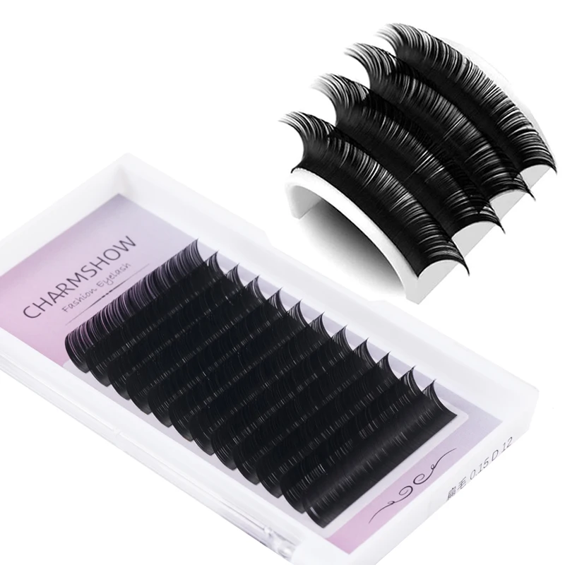 Top Selling 1 Second Easy Fan Best Factory Korea 0.07 C D Color Easy Fan Eyelash