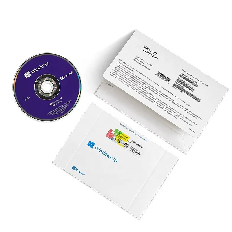Original Russian Language FPP OEM  key Win 10 home oem russian dvd pack kw9-00132 Computer hardware software