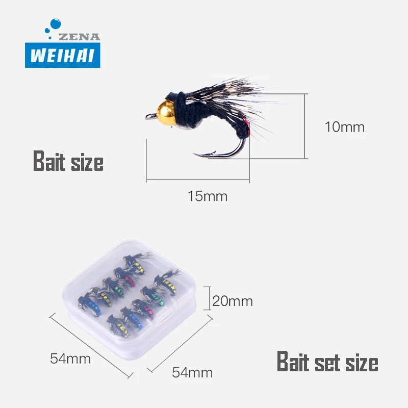 Wholesale Trout and Bass Tackle Flies Lures Dry and Wet Fly Fishing with Bionic Hooks