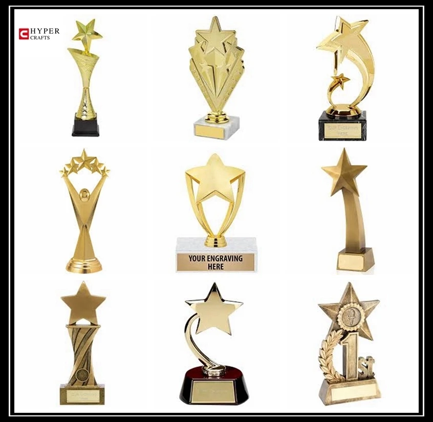 China Custom high quality new creative design trophy trofeos metal cup award champion trophies 2021