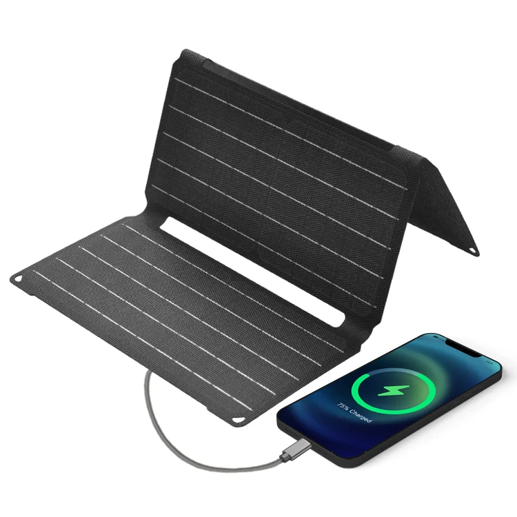 Outdoor camping Ip68 small foldable solar panel 30w monocrystalline silicon portable solar panel