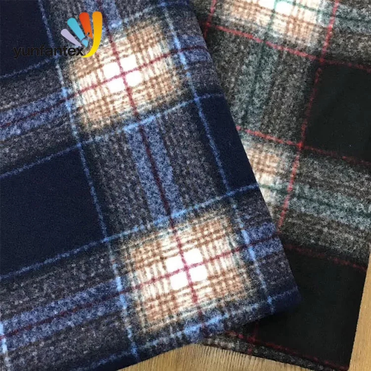 
2019 High Quality 100% Cotton yarn dyed flannel check fabrics for Shirts for uniform 