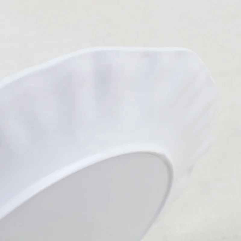 Wholesale price custom round plain white unbreakable plastic tableware melamine melamine plate set 6 plates with blue wave band