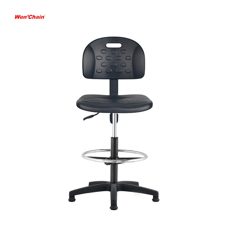 School science laboratory swivel high counter lab stools with back ESD revolving office chair lab stools