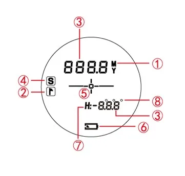 Pacecat Golf Rangefinder Maginification 6.0X Angle Measurement Long Distance 1200M Laser Rangefinders