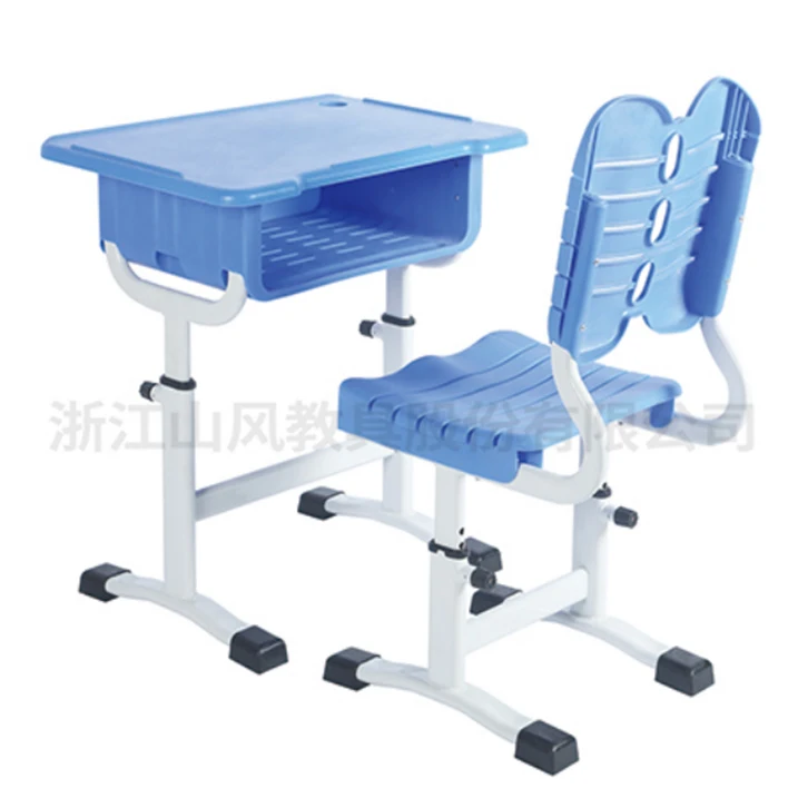 Shanfeng OEM School Desk And Chair Set Height Adjustable Desk And Chair for Classroom High School
