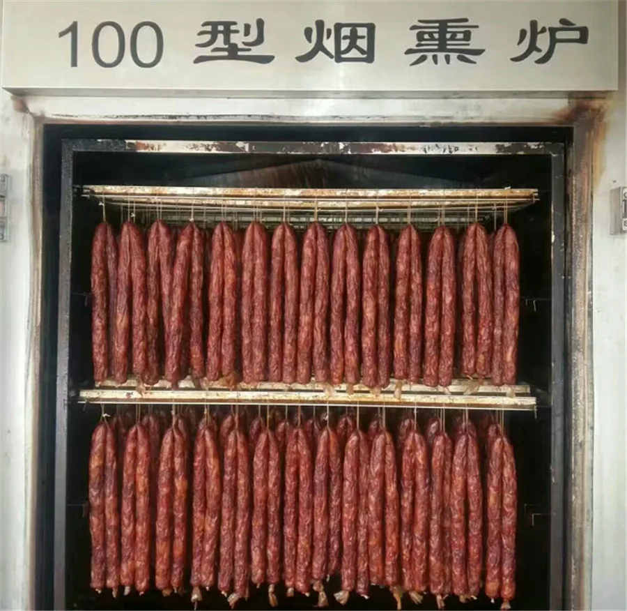 Мясная измельченная эмульсионная режущая смесь для измельчения Приправ Для Наполнения колбасы завязываемый узел приготовления сушка вакуумная упаковка производственная линия