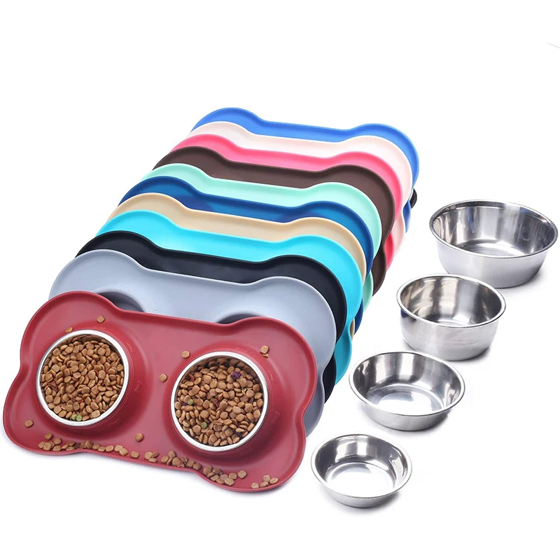 New style hot selling pets new inventions multi-colored dog feeder food bowl