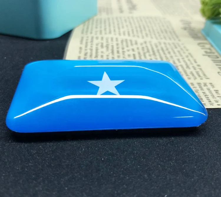 OEM square 48x68mm crystal glass fridge magnet flags for different countries