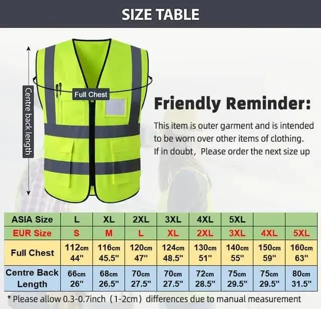 Hi-Viz Good Price Security Uniform Reflector Tape Safety Reflective Vest  safety jacket for Road Safety Workplace