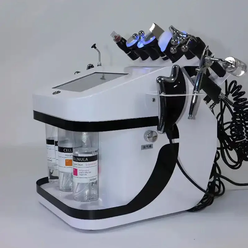 2024 New 10 In 1 Hydra Dermabrasion Skin Deep Cleaning H2o2 Oxygen Jet Aqua Peel Facial Water Skin Rejuvenation Beauty Machine