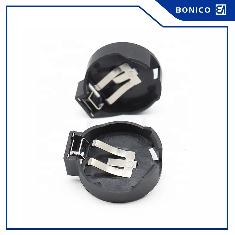 CR2450 Lithium Coin Cell Holder With PC Pin THM/DIP Button Battery Holder