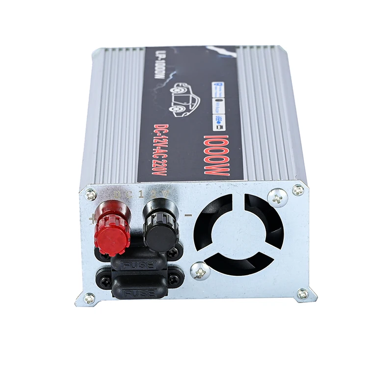 Чистый синусоидальный инвертор от 12 В постоянного тока до 220 переменного автомобильный наружный мощности 1000 Вт