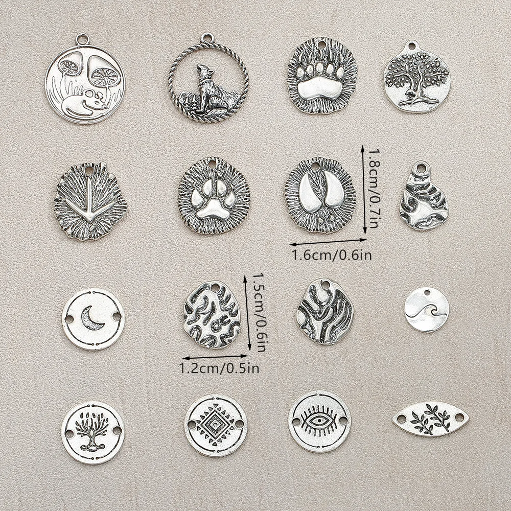 High Quality Customization Vintage Bigfoot Charms Dog Design DIY for Bracelet Necklace Keychain Making