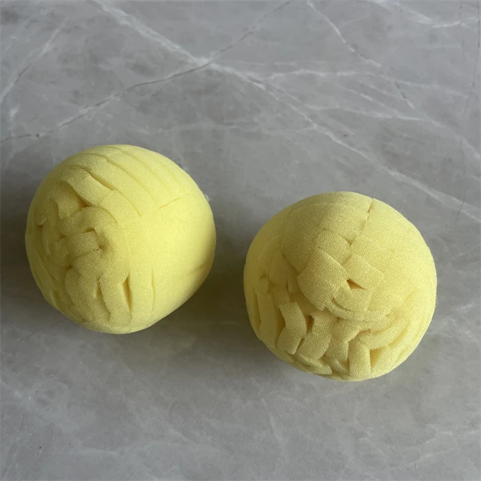 80mm Spherical Hub Wheel Waxing Polishing Sponge Disc