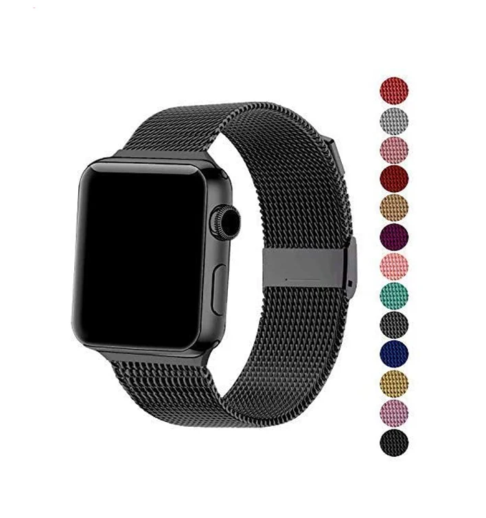 
38 мм/40 мм 42 мм/44 мм магнитный ремешок из нержавеющей стали, совместимый с apple watch band iwatch 