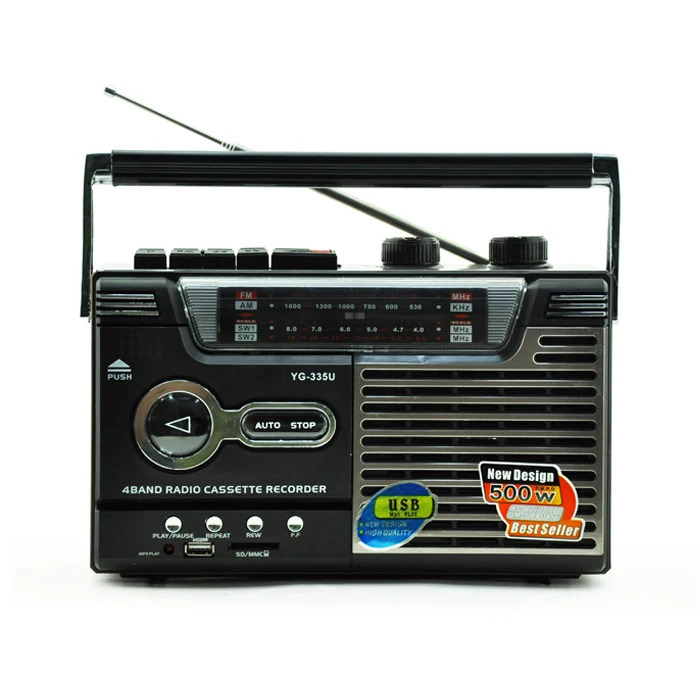 Portable video cassette to mp3 recorder player tape boombox player radio cassette player with headphones