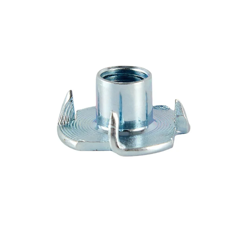 Good Quality stainless steel Carbon Steel Nickel Plating DIN1624 Four Jaw Insert Nuts For Furniture Hardware Industry