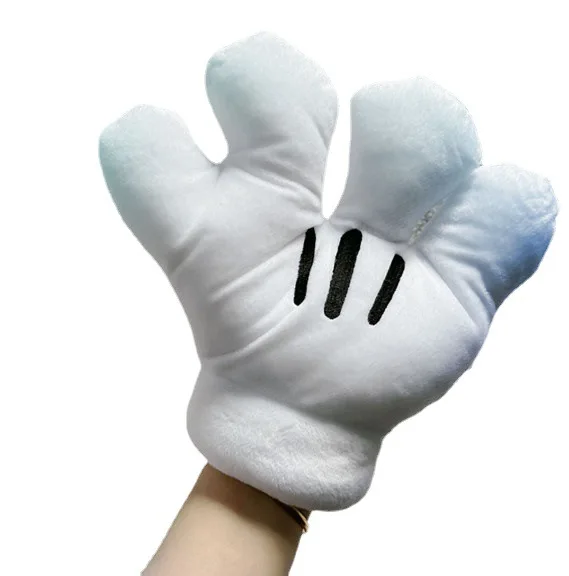 Hot Selling Big Cartons Gloves Cartoon White Anime Mouse Gloves Costume Accessories Plush Mickey Gloves