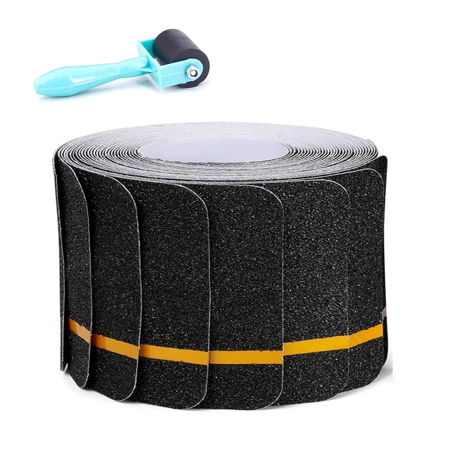Anti Slip Tape with Yellow Reflective Strips (10-Pack) 4' x 30'  Waterproof for Steps Ramps Boats Decks Long-Lasting