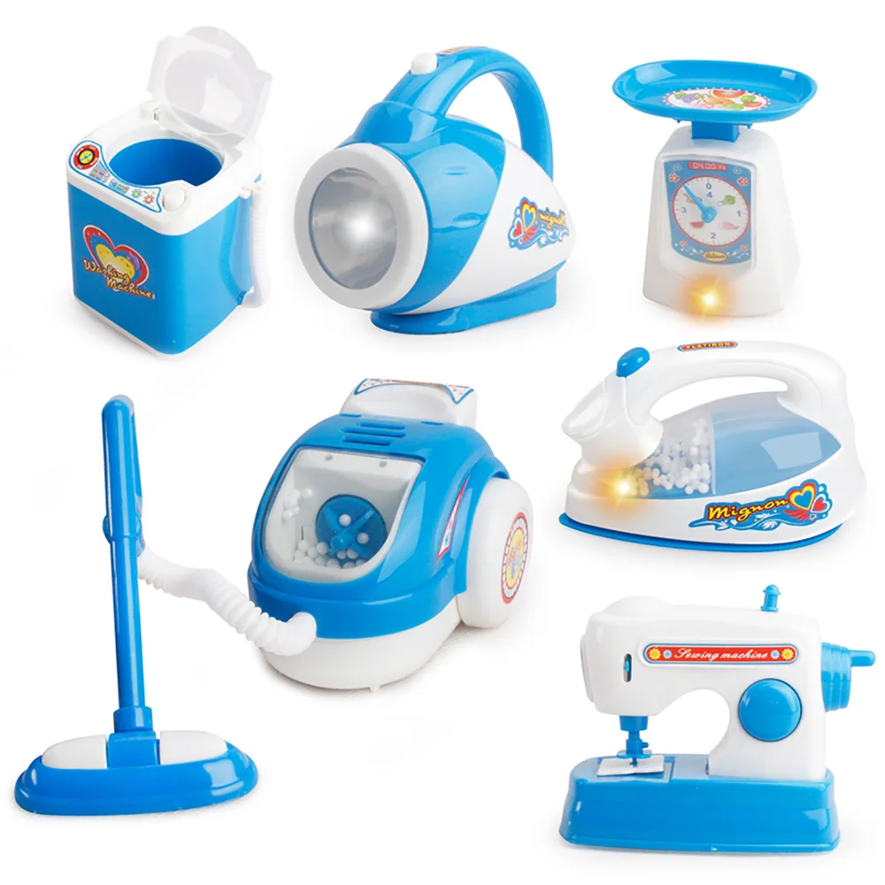 HY Children play home small appliances washing machine toy rice cooker mini kitchen refrigerator lamp
