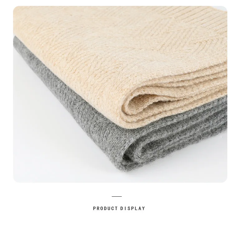 Warm Scarf Glove Hat Beanie Set with Fleece Cable Knit Winter Gift Set Pom Cap Touch Screen Glove Long Scarf 3 PCS Set for Women