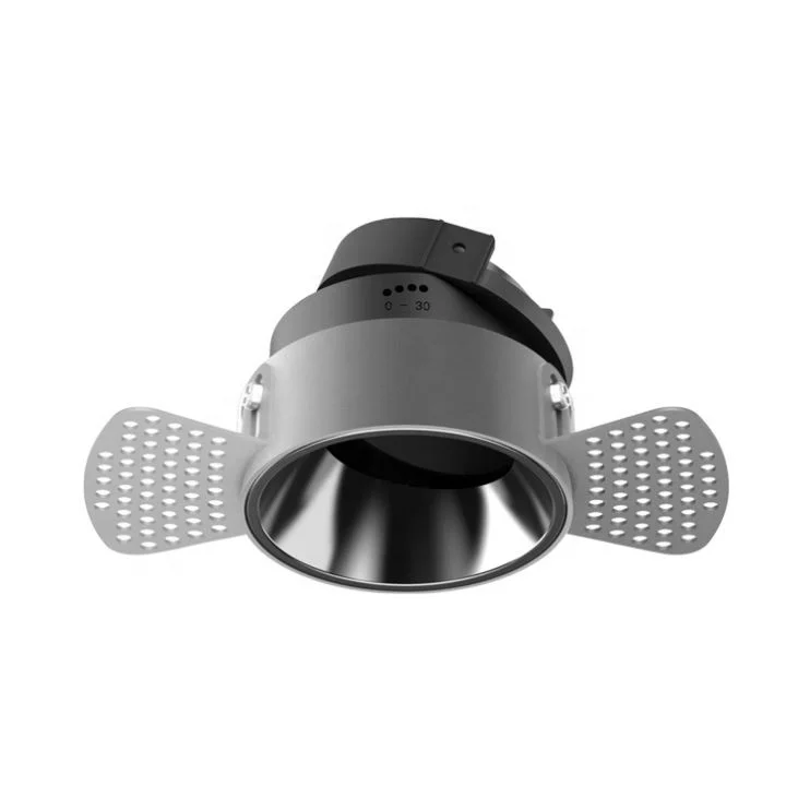 Nano Powder Spraying Spray Paint Electroplating Borderless Aluminum Adc12 Led Spotlight